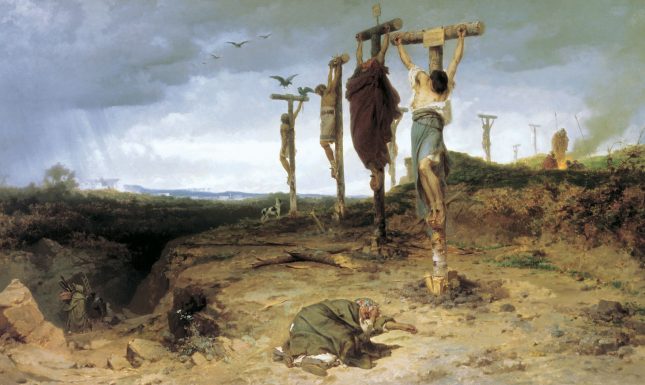 Crucifixion 2 Executed Slaves